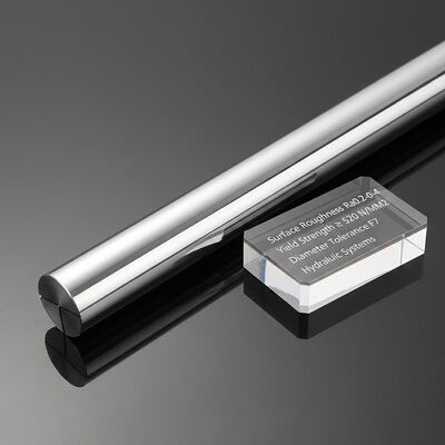 kupić Chropowatość powierzchni Ra0.2-0.4, pręt tłokowy chromowany o granicy plastyczności nie mniejszej niż 520 N/MM2 i tolerancji średnicy F7 dla systemów hydraulicznych produkcja online